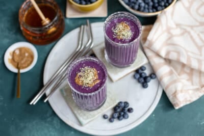 Blueberry Almond Butter Smoothie