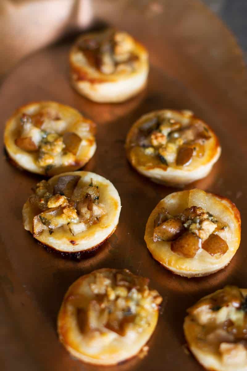 Blue Cheese and Pear Puff Pastry Bites Recipe — Salt & Wind Travel