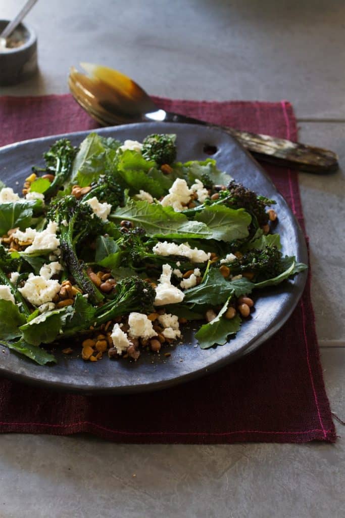 Single serving of broccolini salad