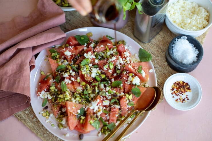 Watermelon Pistachio Feta Salad Recipe