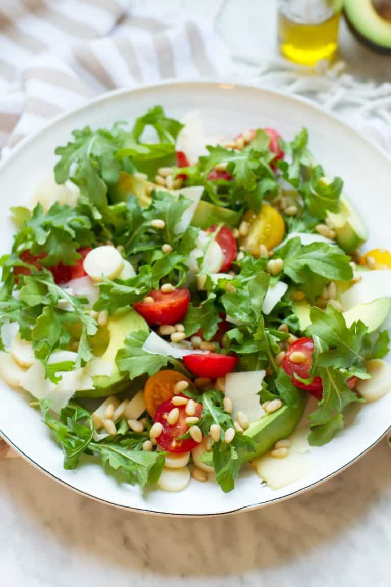 Garga Arugula Avocado Hearts Of Palm Salad — Salt & Wind Travel