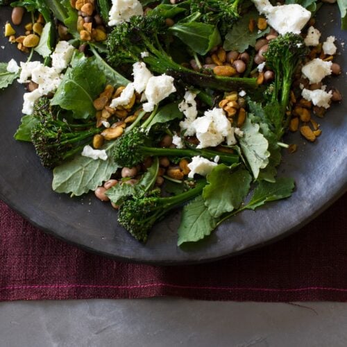 Charred Broccolini Feta and Pistachio Salad Recipe