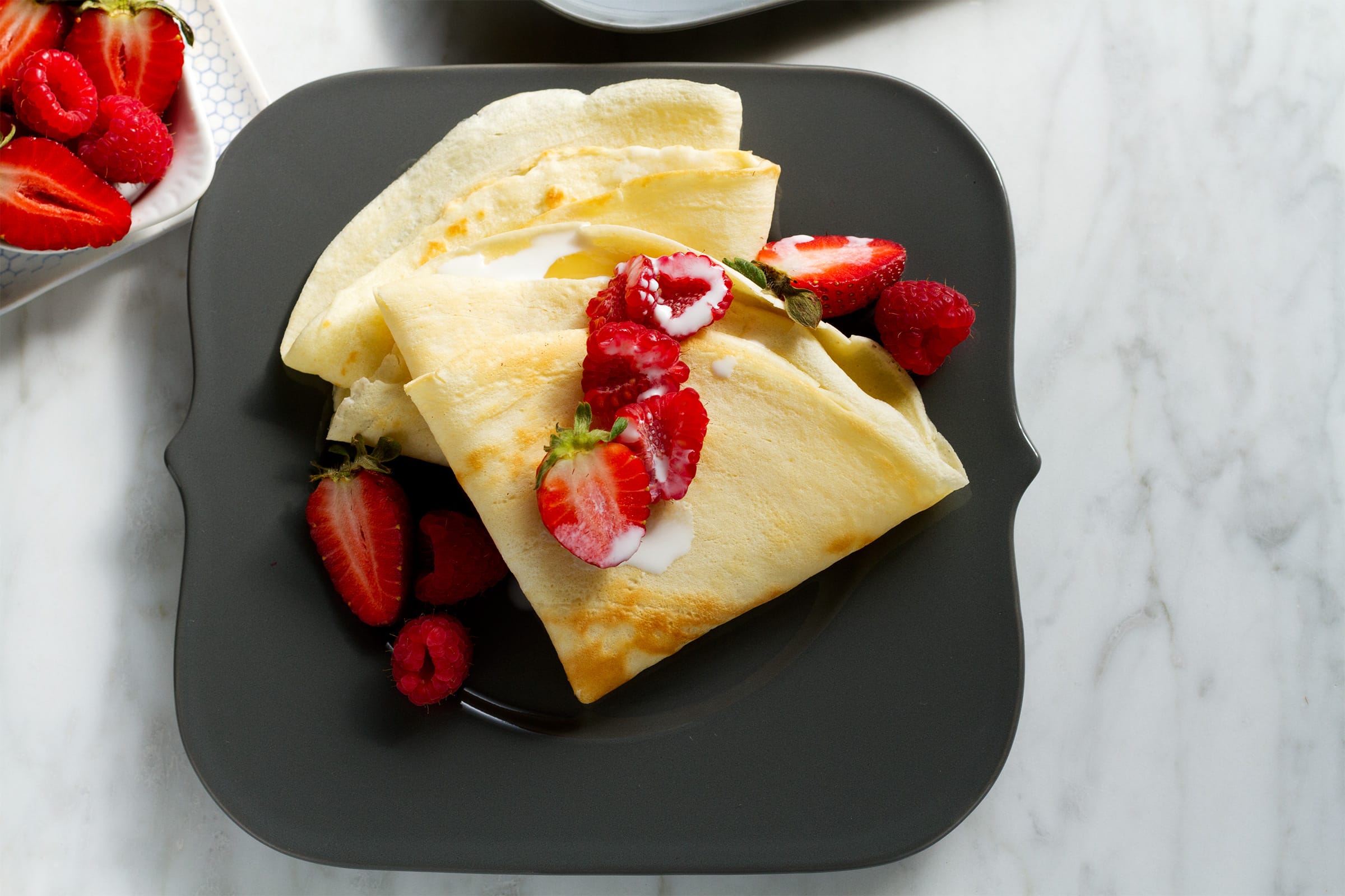 Crepes With Meyer Lemon Curd and Berries