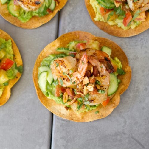 Thai Shrimp Tostadas Recipe