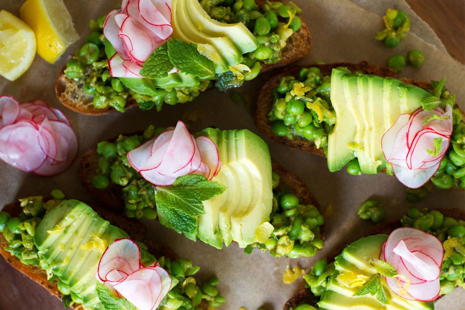 Smashed Pea Bruschetta Recipe — Salt & Wind Travel