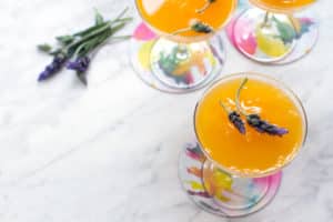 Lavender Bellini Cocktail Recipe
