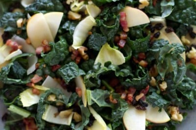 Kale-Apple Salad with Maple-Walnut Dressing Recipe