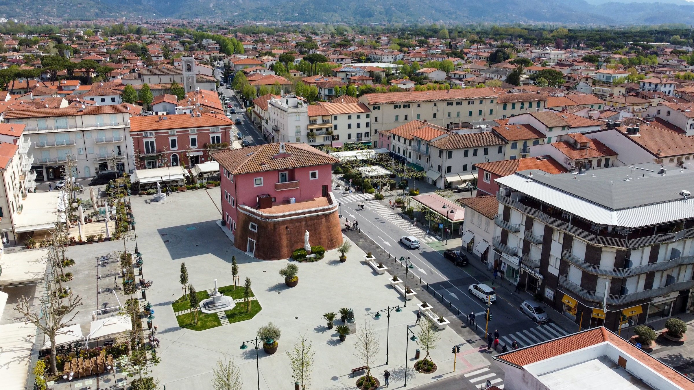 Aerial Photo Of Forte Dei Marmi Town Center
