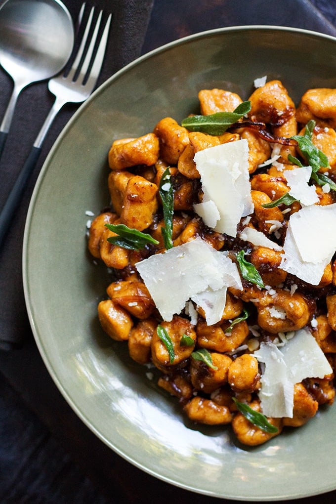 Sweet Potato Gnocchi with Balsamic-Sage Brown Butter Sauce Recipe