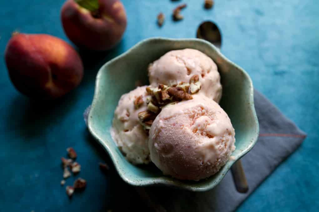 aida mollenkamp peach creme fraiche ice cream recipe 1020