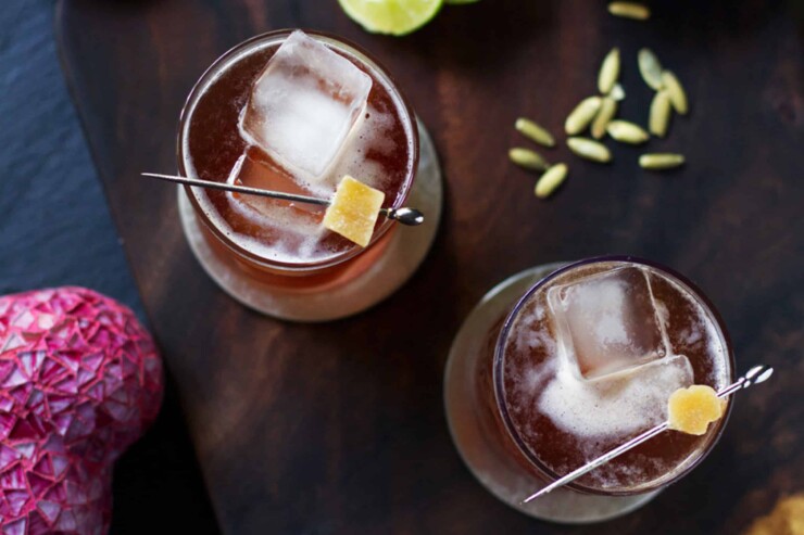 Ginger Guava Pomegranate Margarita Cocktail Recipe
