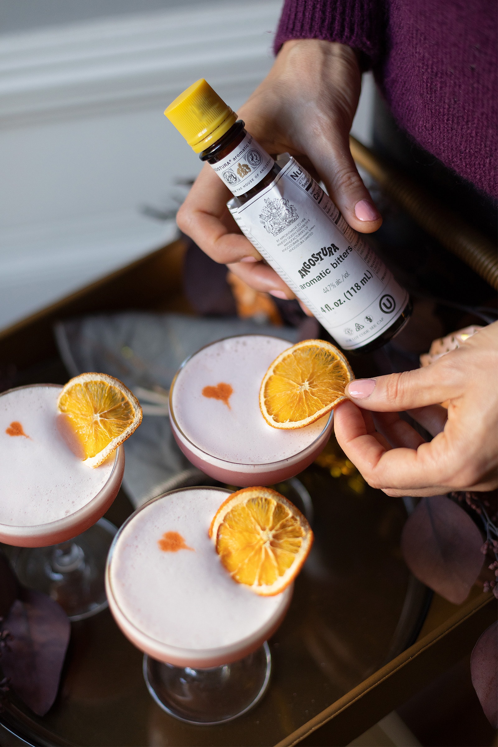 Cranberry-Spiced Whisky Sour Cocktail Recipe