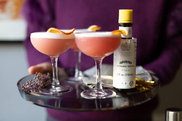 Spiced Cranberry Whiskey Sour Cocktail Recipe