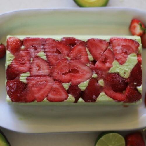 Avocado Coconut Strawberry Semifreddo Recipe