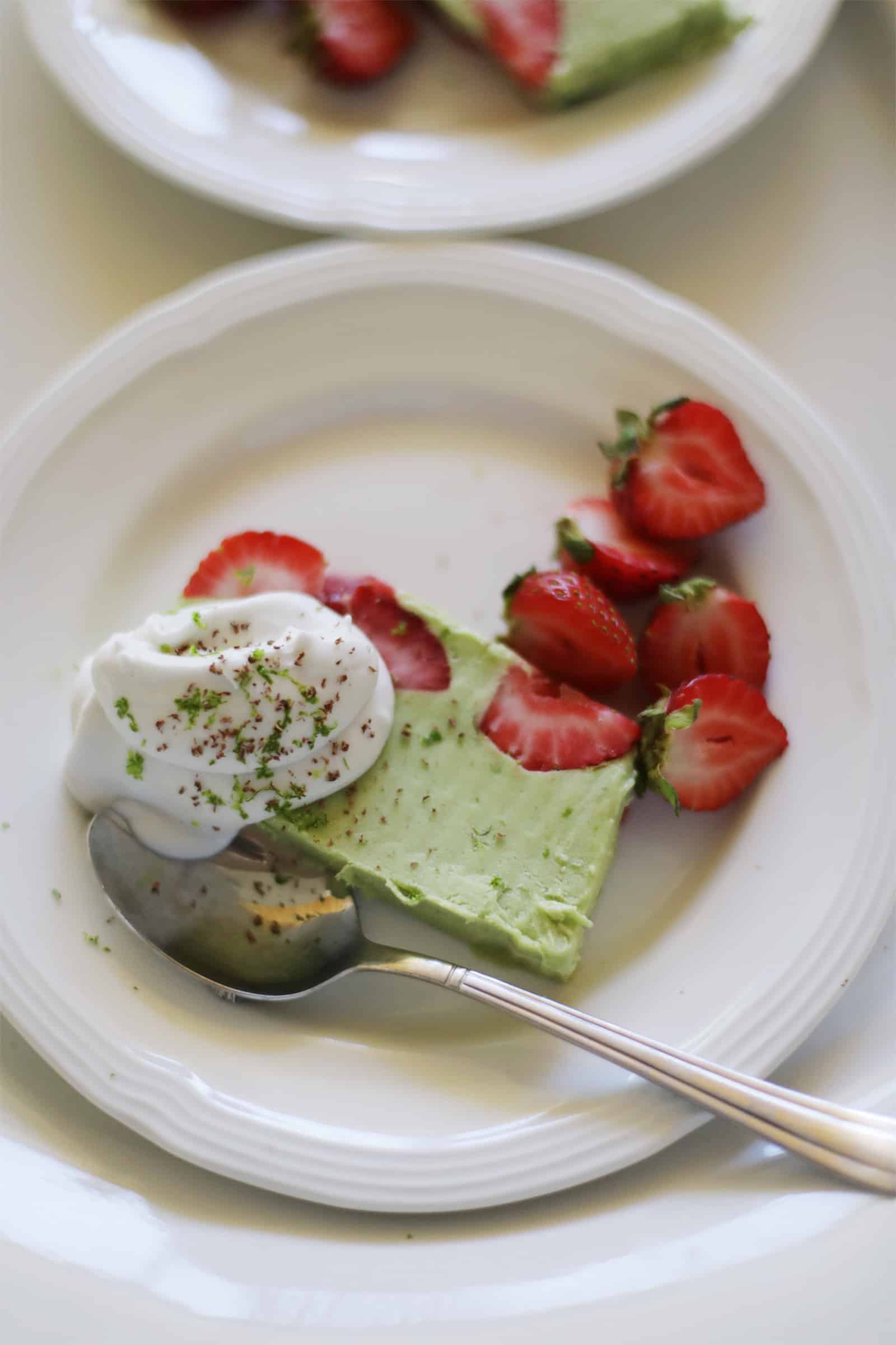 Slice Of Semifreddo On A Plate