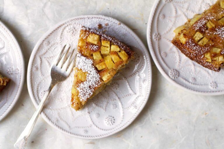 {Bolo de Ananás} Azores Almond Polenta Pineapple Cake Recipe
