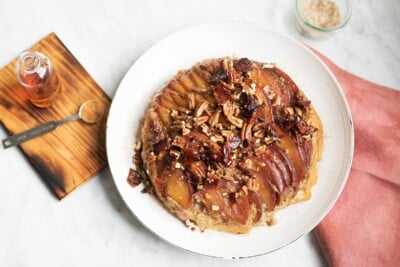 Upside-Down Baked Apple Pecan Bacon French Toast Recipe