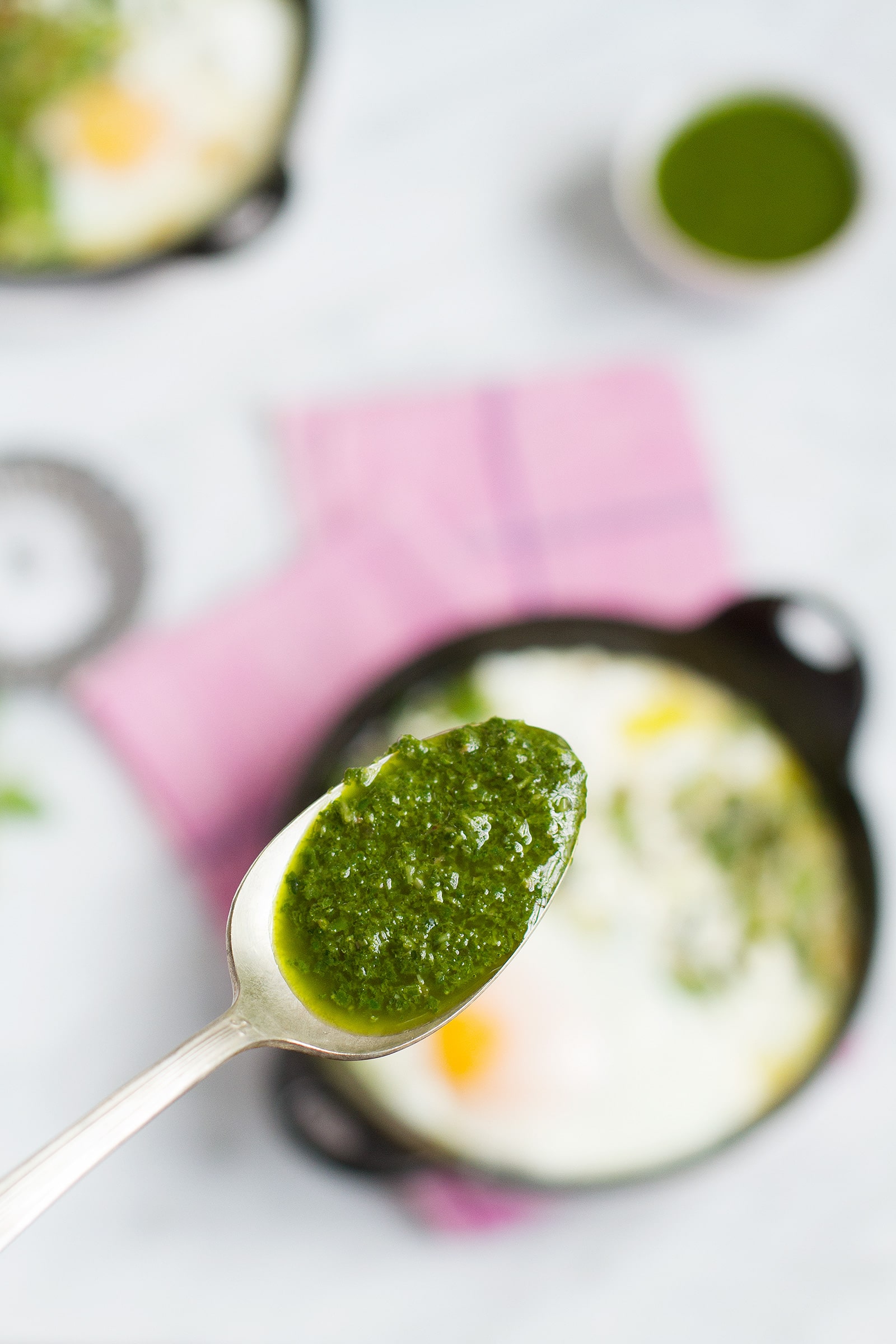 Baked Eggs Asparagus Leeks Recipe