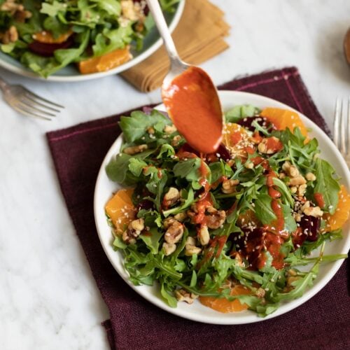 Orange, Arugula, and Beet Salad with Achiote Dressing Recipe