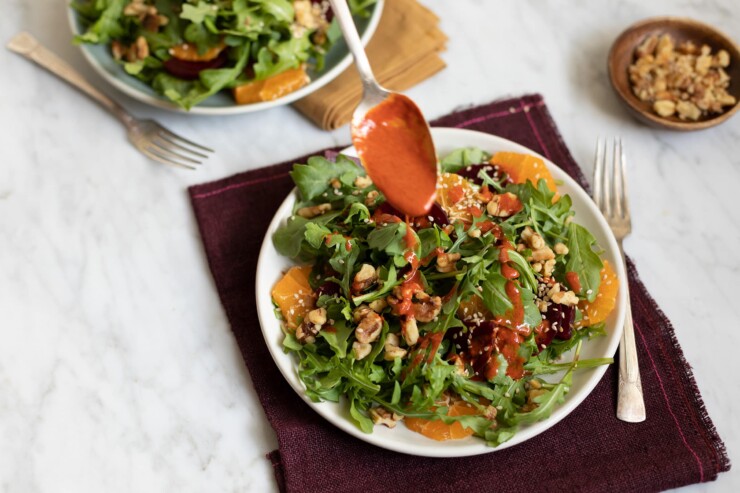 Orange, Arugula, and Beet Salad with Achiote Dressing Recipe