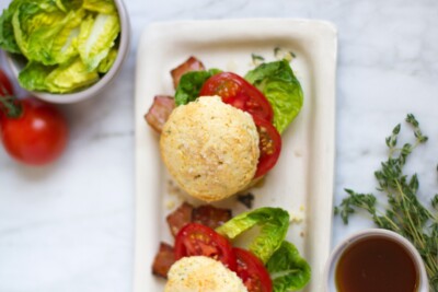 Thyme Biscuit BLT with Brown Sugar Bacon Recipe
