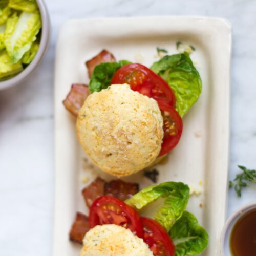 Thyme Biscuit BLT with Brown Sugar Bacon Recipe