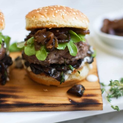 Bison Burger Sliders With Caramelized Whiskey Onions Recipe