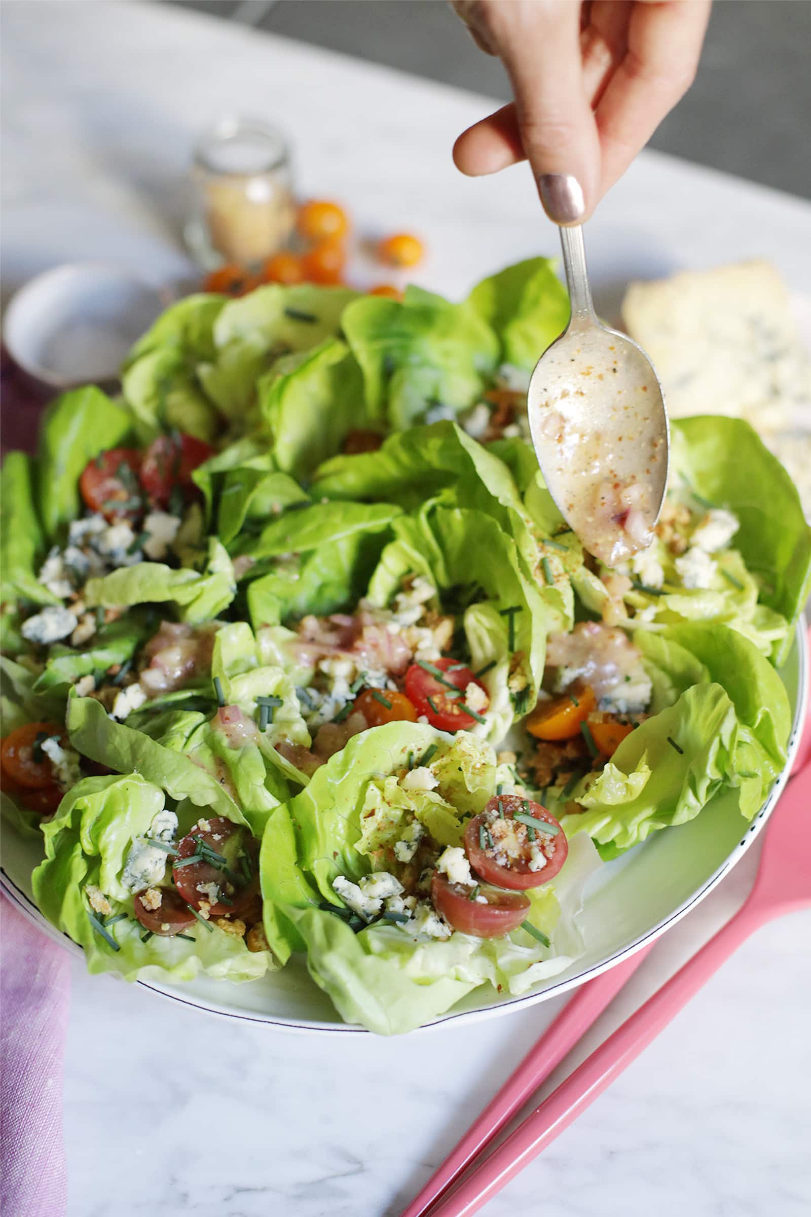 butter lettuce salad shallot vinaigrette recipe v3