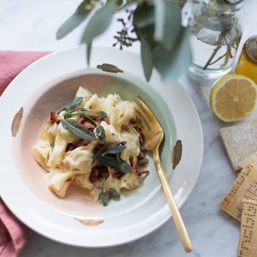 Casoncelli Pasta With Pancetta Brown Butter Sage Sauce Recipe