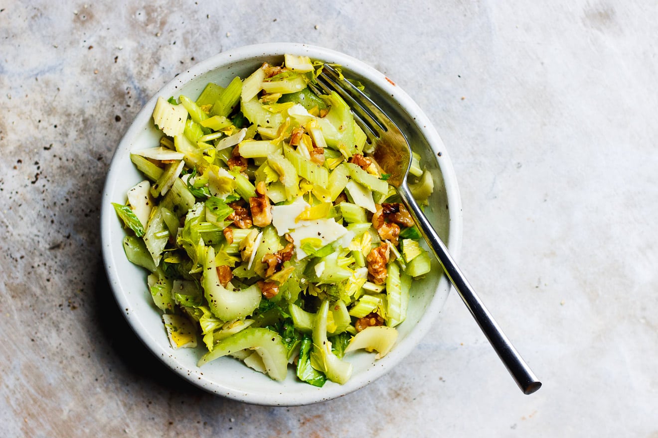 Celery Salad with Parmigiano-Reggiano and Walnuts Recipe