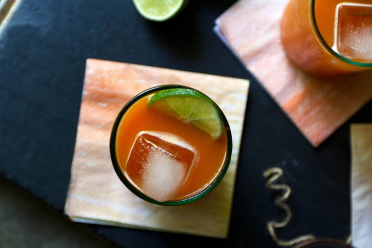 Charred Jalapeño And Carrot Margarita Cocktail Recipe