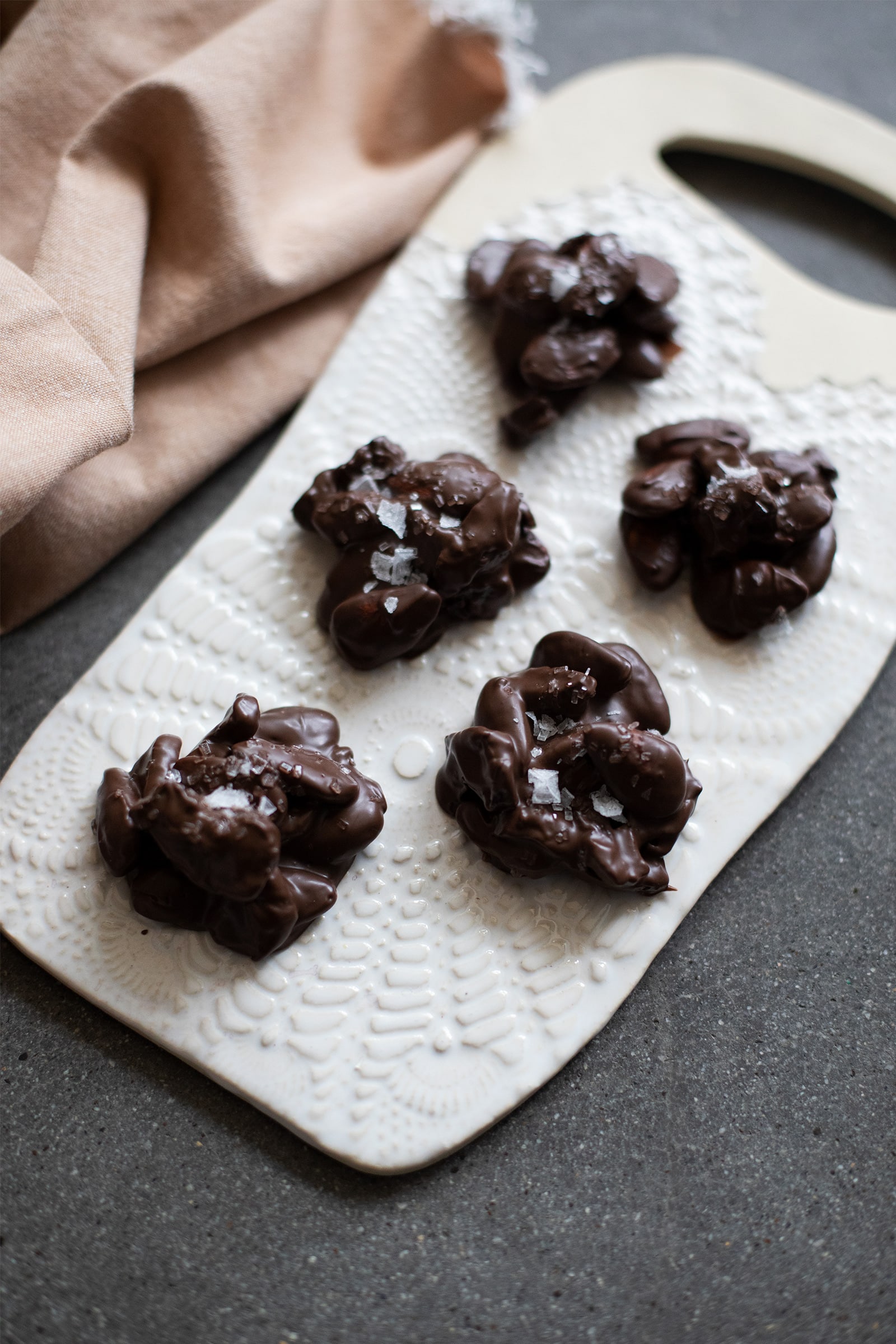 Chocolate Covered Prune And Almond Clusters Recipe