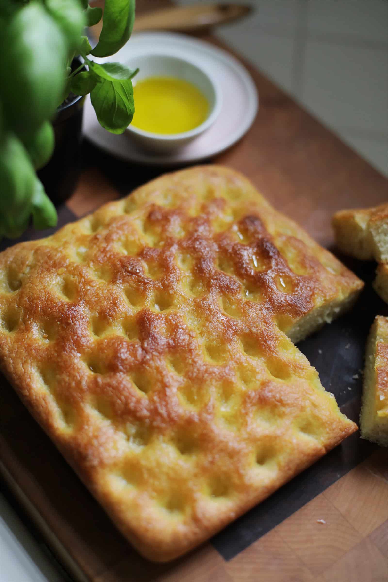 Focaccia Genovese With Olive Oil