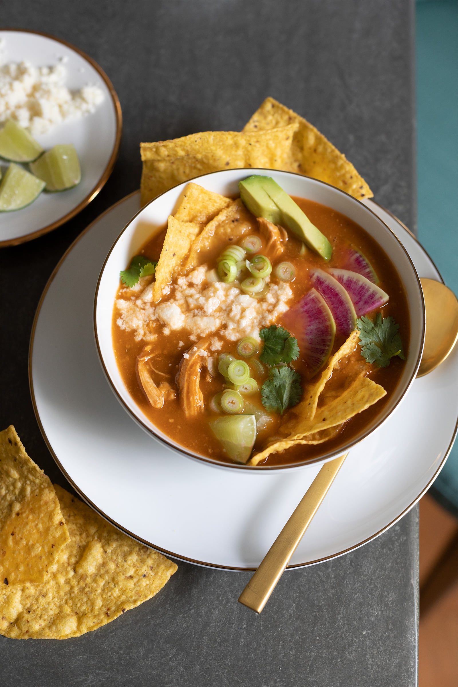 Chicken Tortilla Soup in a bowl