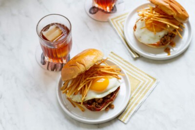 {Bocadillo Antxón} Shoestring Fry Chorizo Egg Sandwich Recipe
