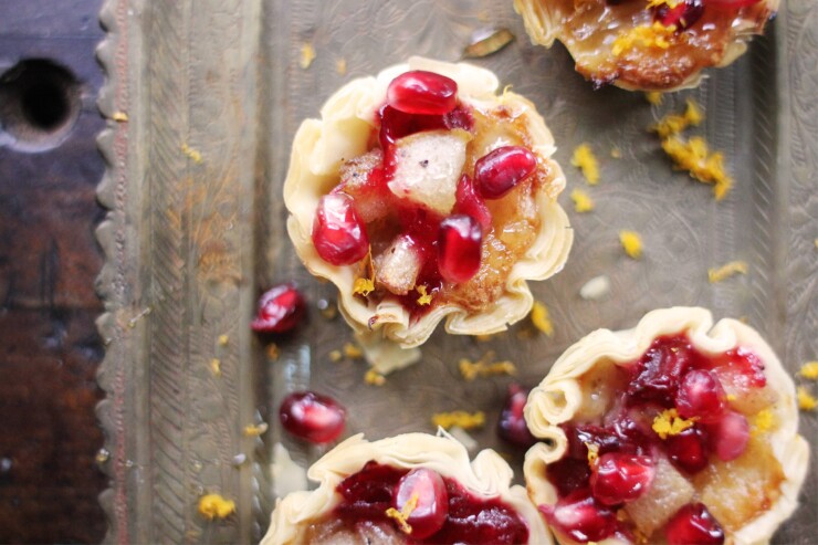 Pear Cranberry Brie Mini Tartlets Recipe