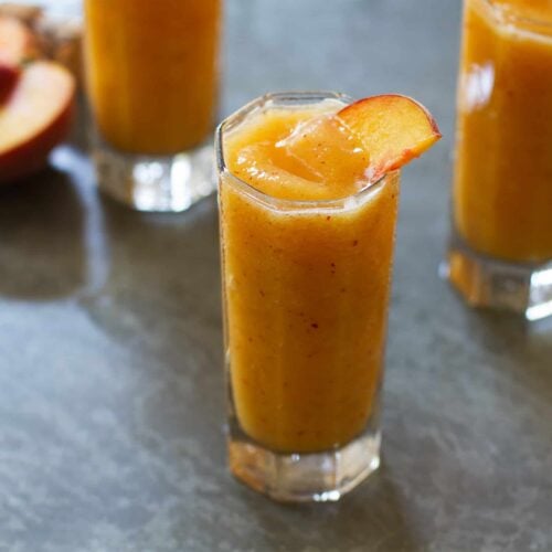 Frozen Peach Bellini Cocktail Recipe