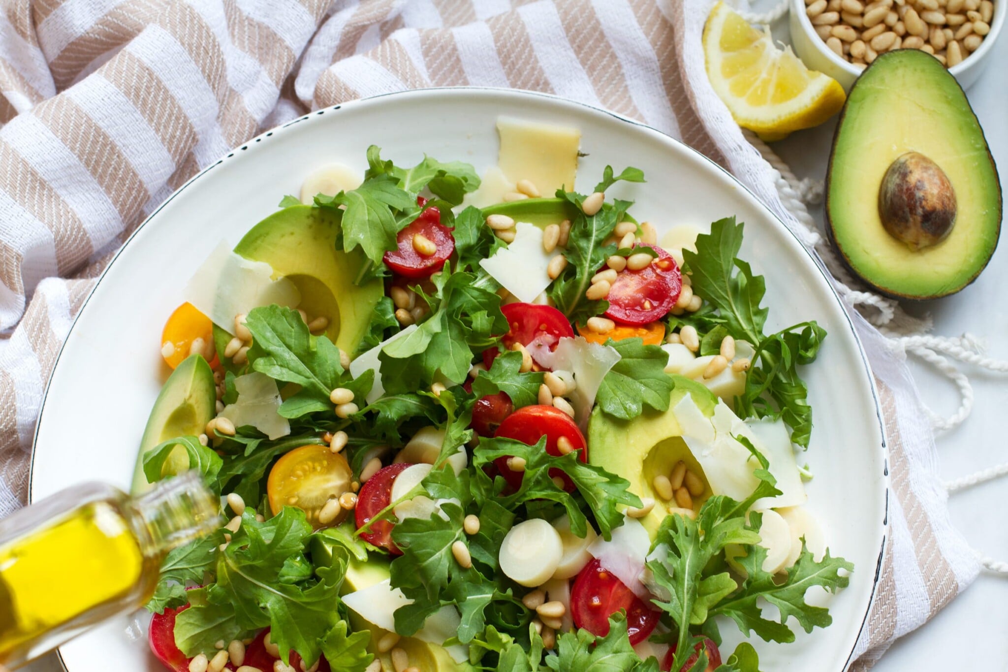 Garga Arugula Avocado Hearts Of Palm Salad — Salt & Wind Travel