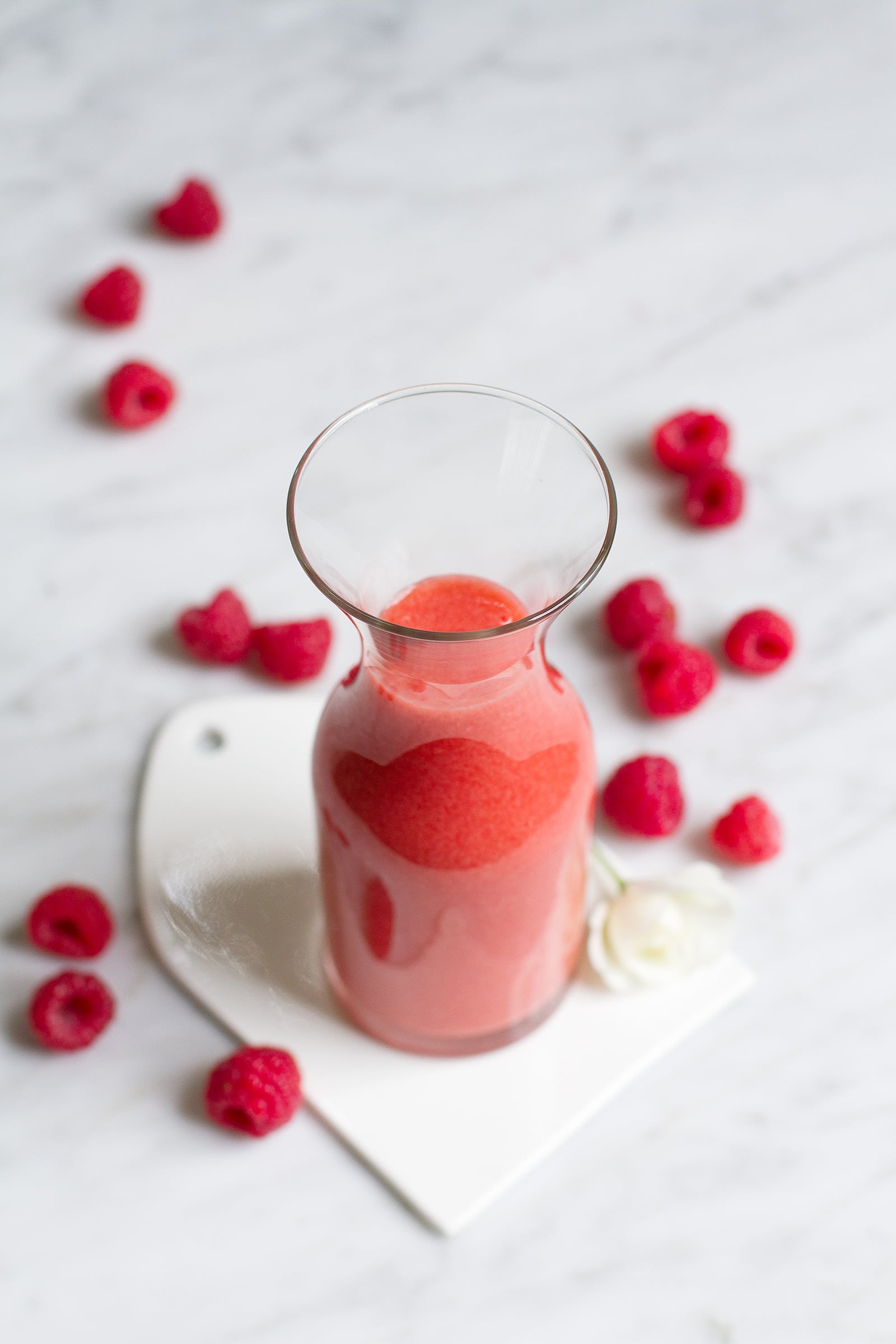 Raspberries And Peaches Puree