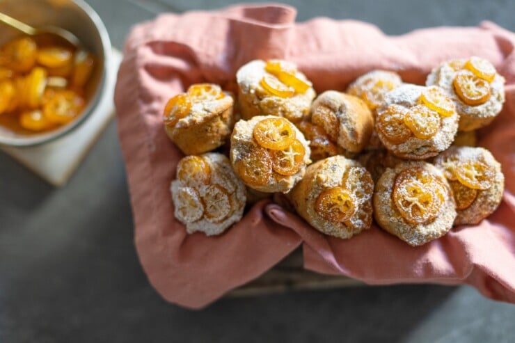 Kumquat Pistachio Brown Butter Tea Cakes Recipe