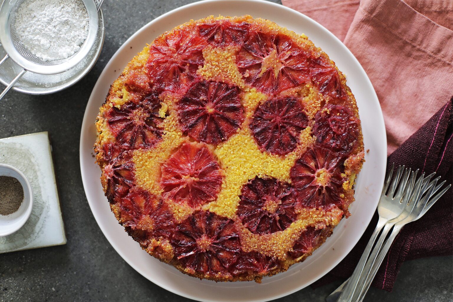 Blood Orange Olive Oil Polenta Cake Recipe — Salt & Wind Travel
