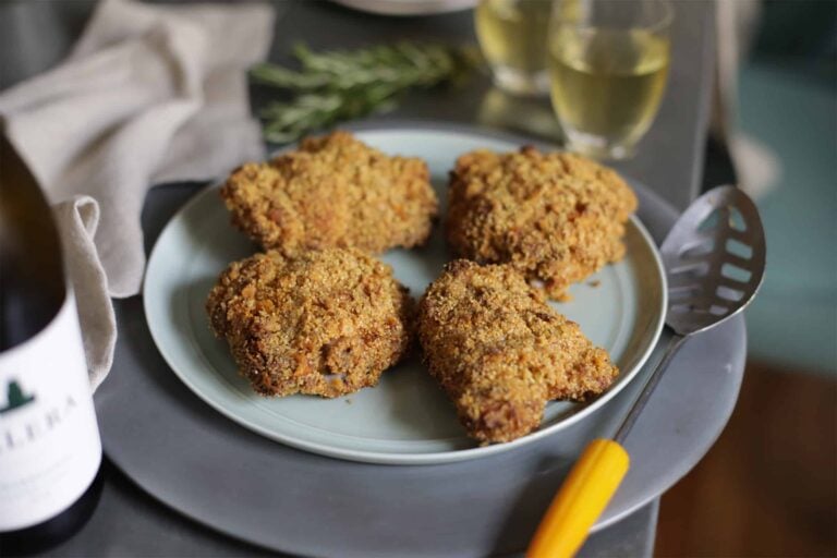 Rosemary And Lemon Cornflake-Crusted Oven Fried Chicken Recipe