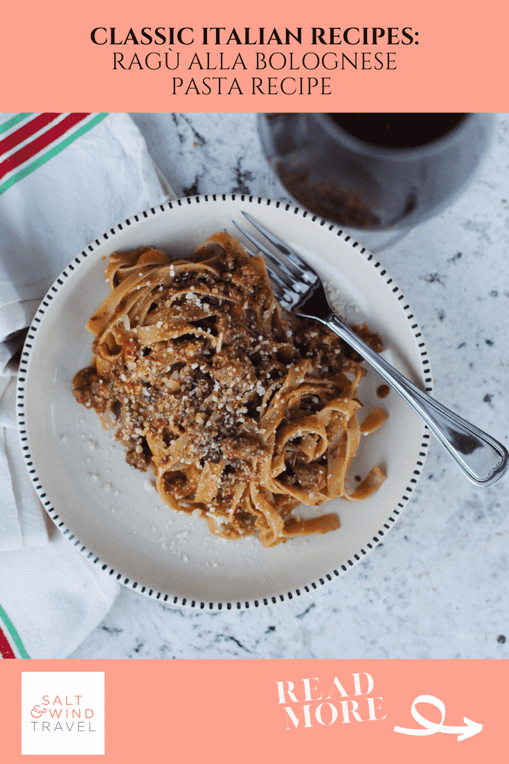 Pinterest Pin Ragu Alla Bolognese Pasta Sauce Recipe