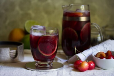 Ruby Red Cherry Sangria Cocktail Recipe