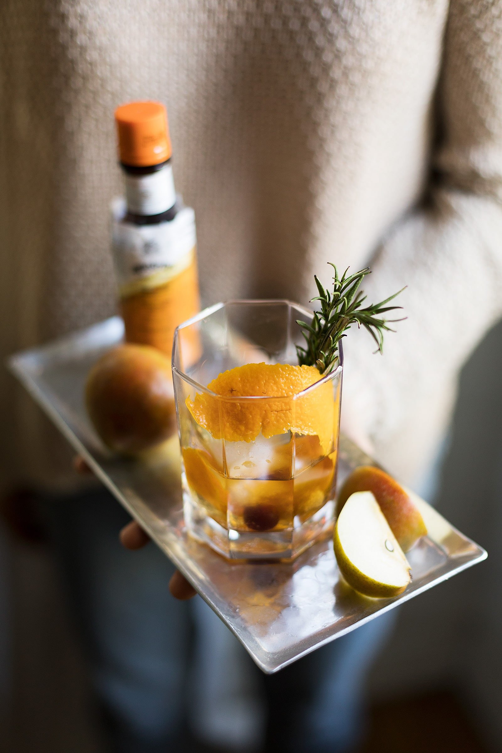 rosemary old fashioned cocktail