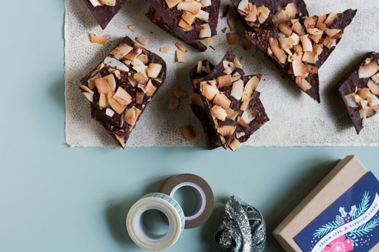 Toasted Coconut and Coffee Salted Chocolate Bark Recipe