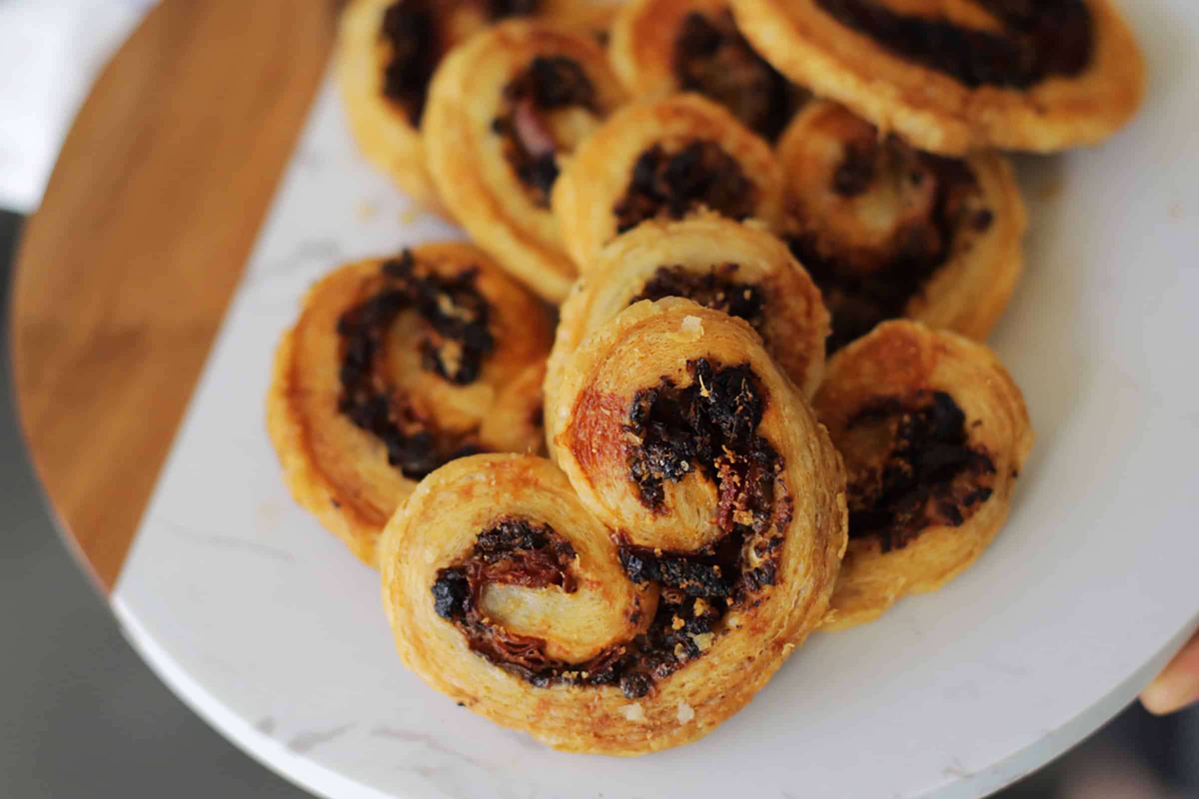 Palmiers Pastries On A Plate