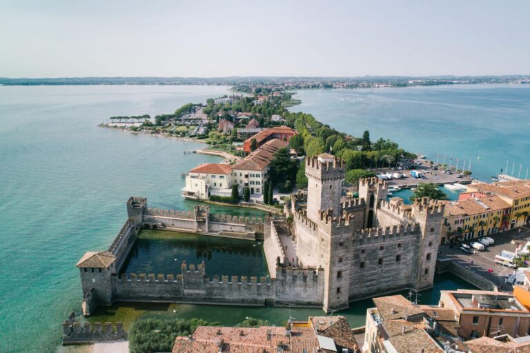 Aerial View Of Sirmione Castle