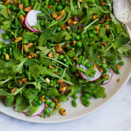 Asparagus Arugula Salad With Creamy Poppy Seed Dressing Recipe
