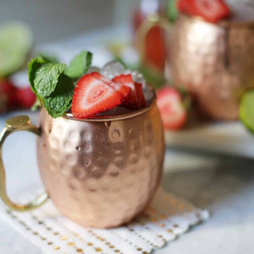 Strawberry Moscow Mule Cocktail Recipe
